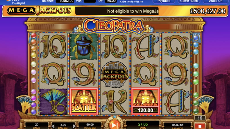 Machine à sous MegaJackpots Cleopatra